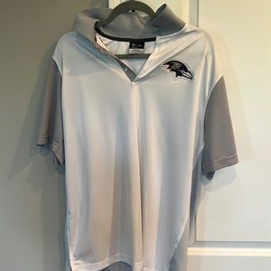 Baltimore Ravens white and gray Nike polo
